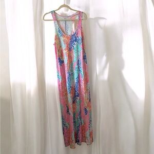 Lilly Pulitzer Betty Maxi Dress Electric Feel Size Large